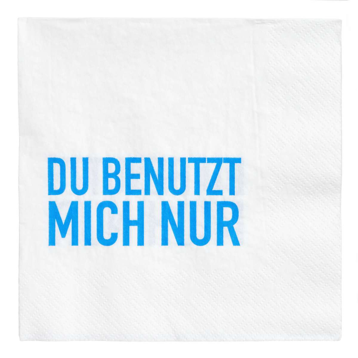 Papierservietten du benutzt mich nur