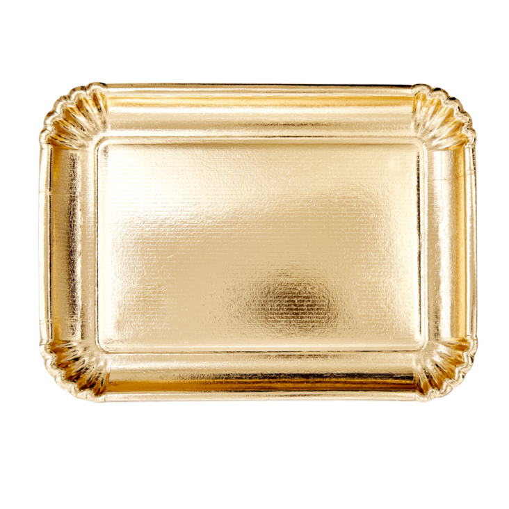 Rice Papierteller Gold Large