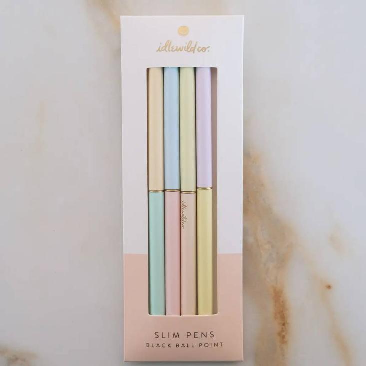 Schlanker Stift, Vierer-Set Neon