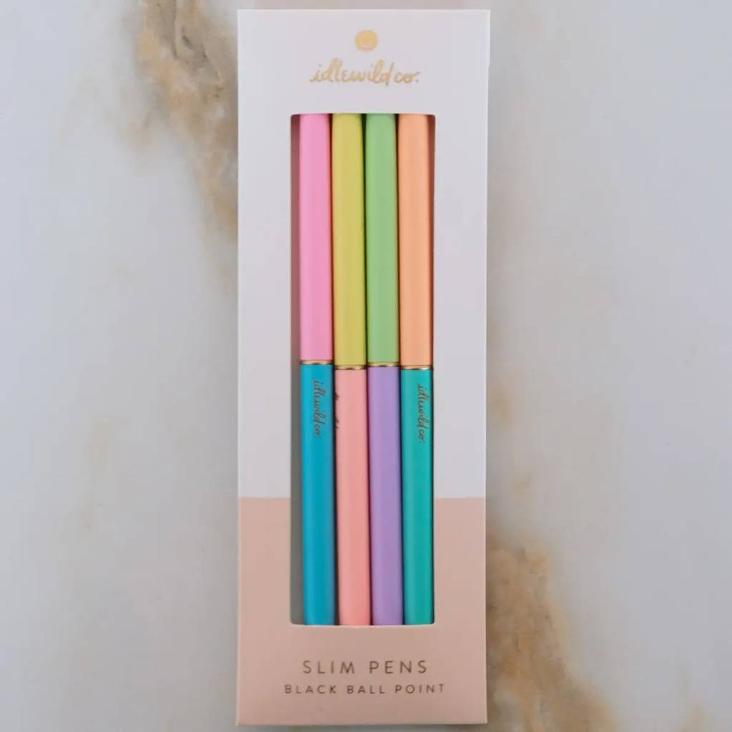 Schlanker Stift, Vierer-Set Neon
