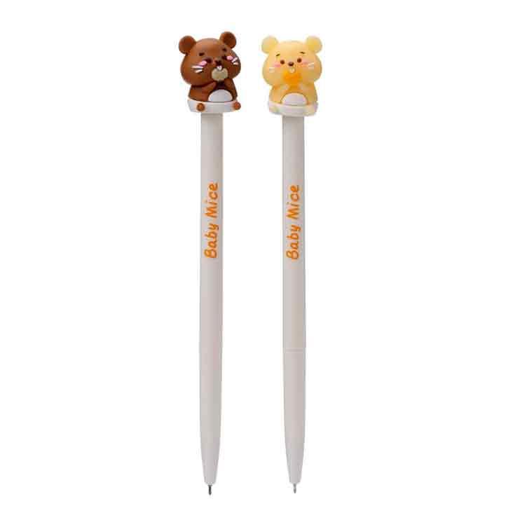 Radierbarer Kugelschreiber Kuli - Baby Maus Topper