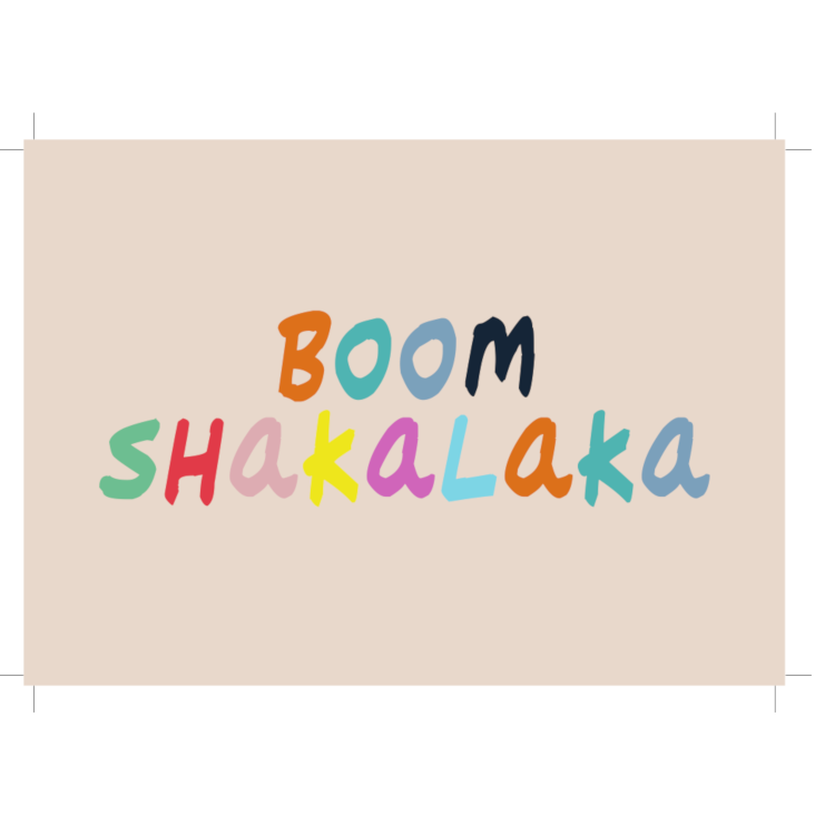 Postkarte Boom Shakalaka