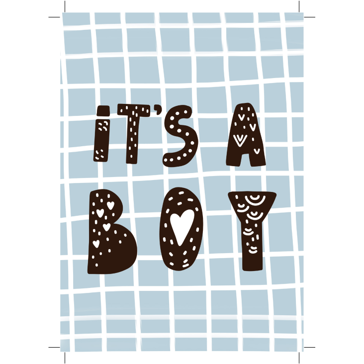 Postkarte Boy