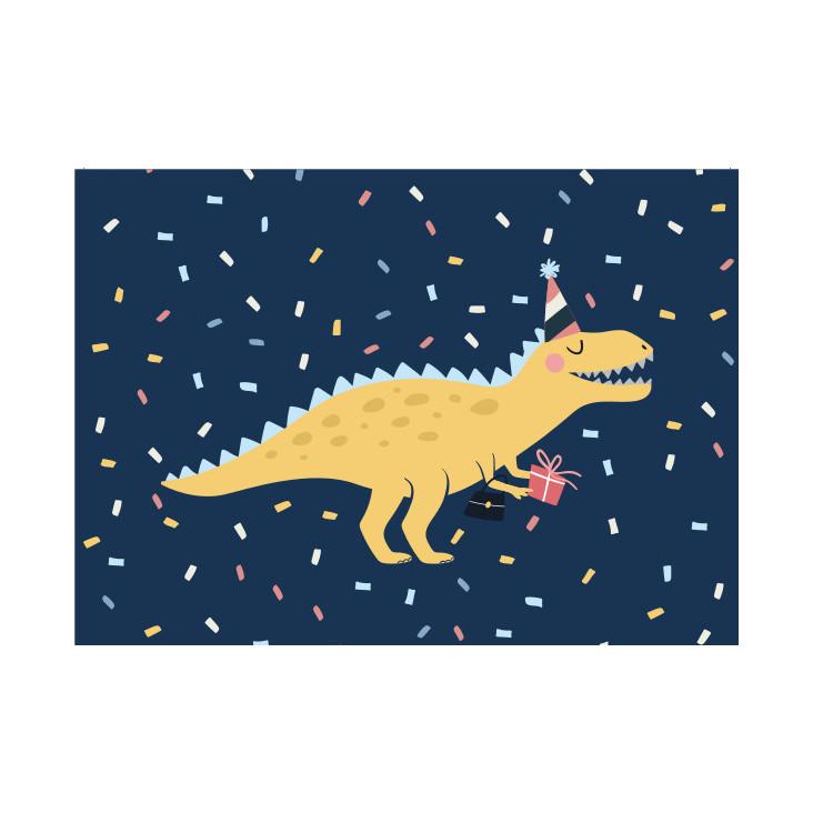 Postkarte Dino Party
