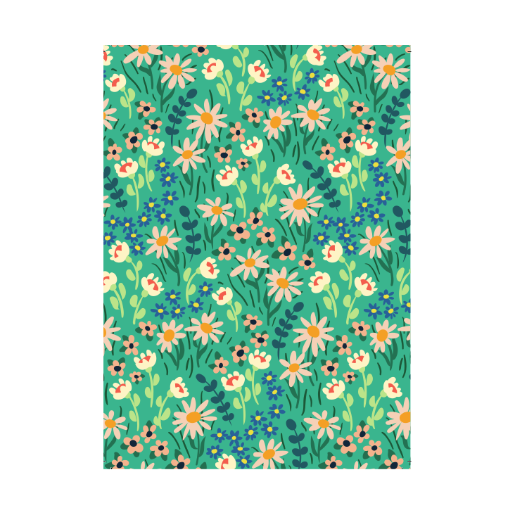 Postkarte Flower Field
