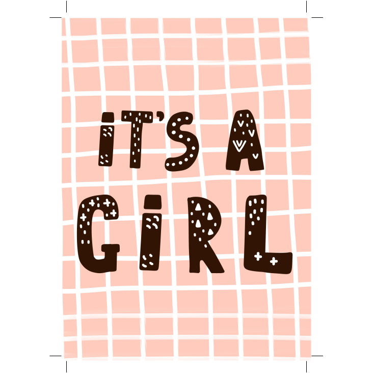 Postkarte Girl