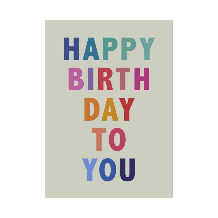 Postkarte Happy Birthday Nr. 215