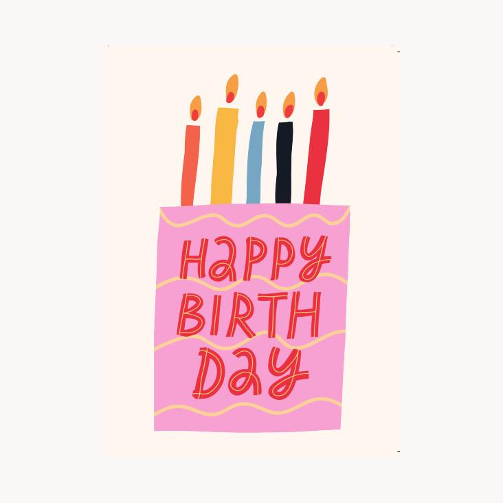 Postkarte Happy Birthday Nr. 163