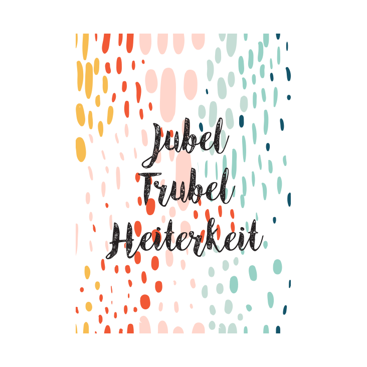 Postkarte Jubel Trubel Heiterkeit