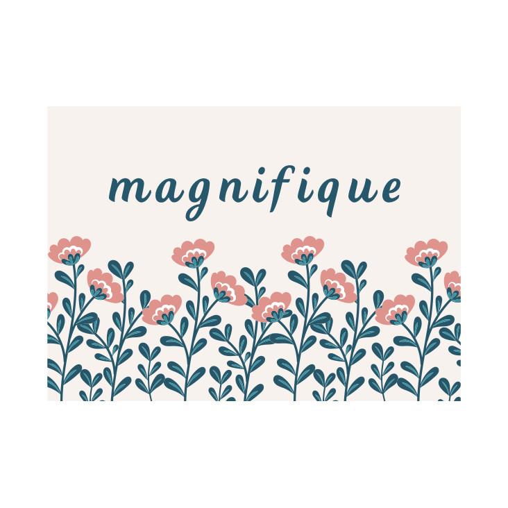 Postkarte Magnifique