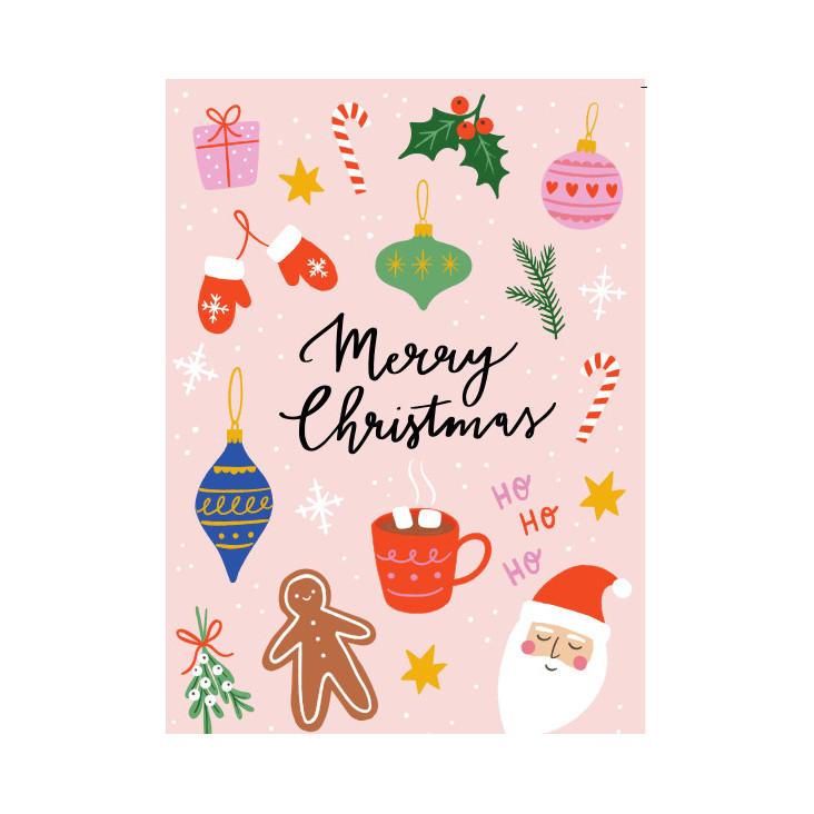 Postkarte Merry Christmas Nr 3