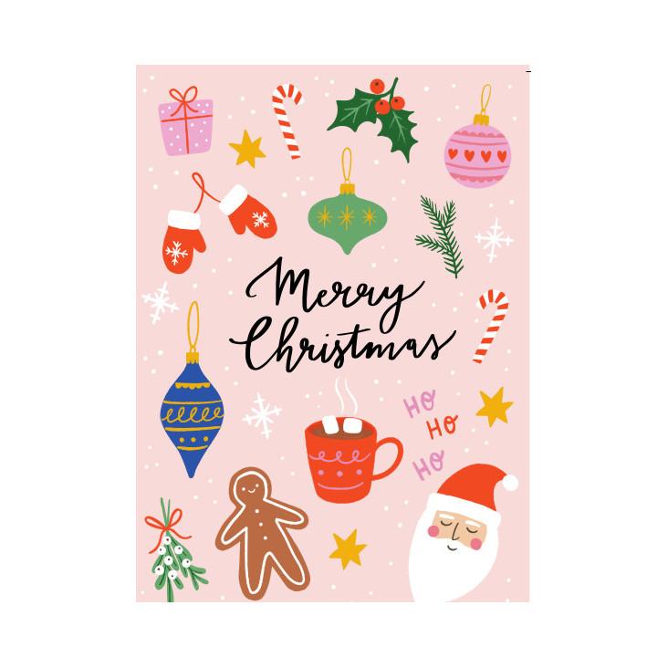 Postkarte Merry Christmas