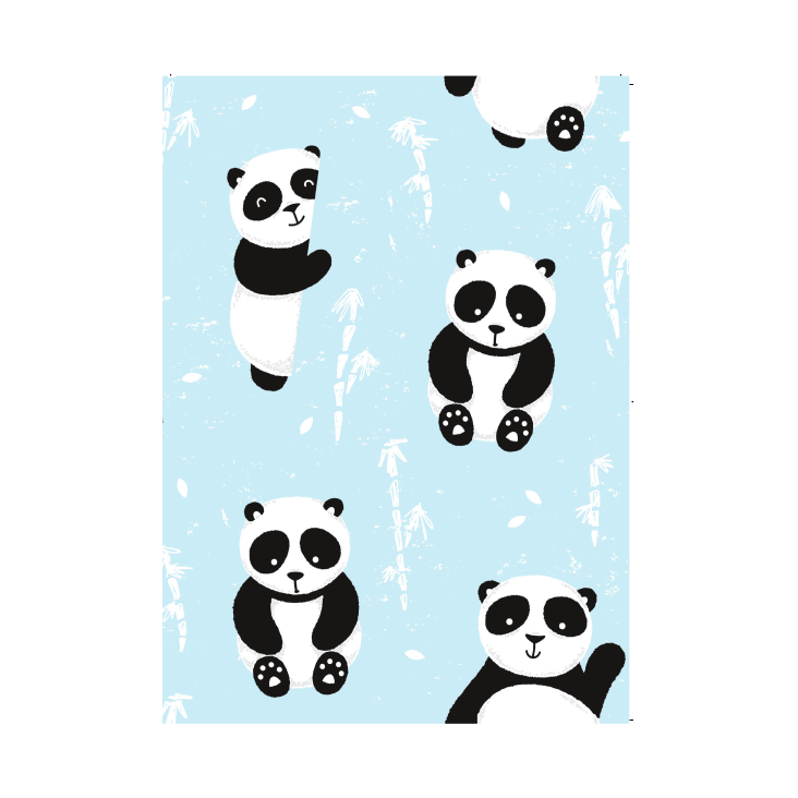 Postkarte Panda nr 7