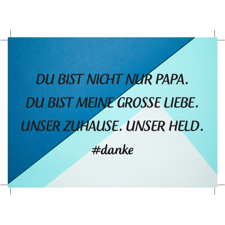 Postkarte Papa