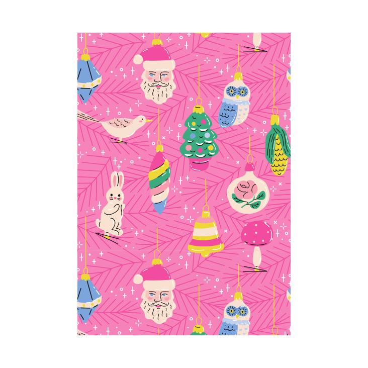 Postkarte Pink Christmas Nr.7