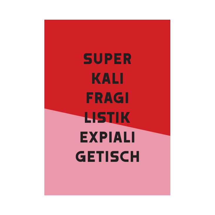 Postkarte Supercalifragilistik Nr. 22