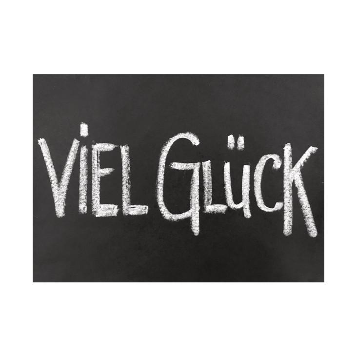 Postkarte Viel Glück