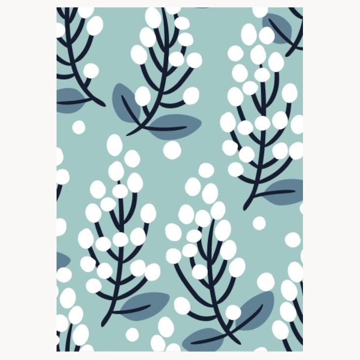 Postkarte White Flowers