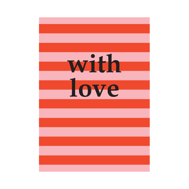 Postkarte With Love Nr. 228