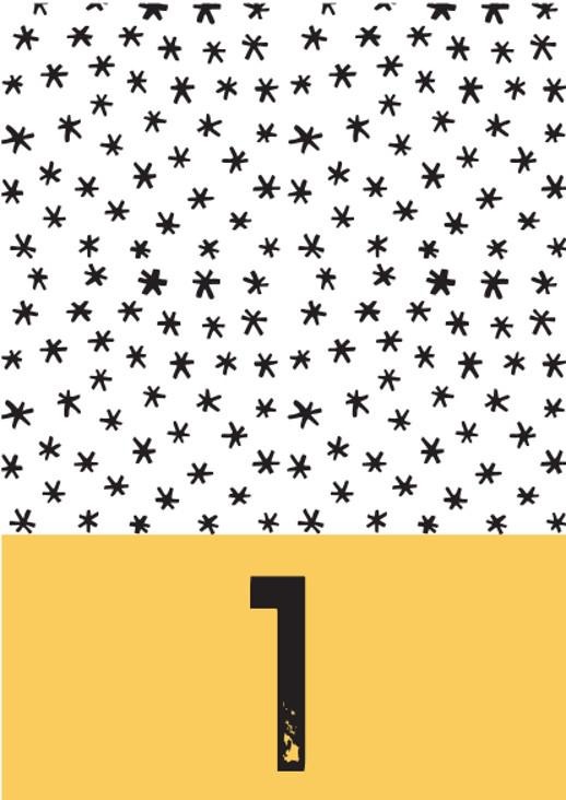 Postkarte Zahl 1 nr 47