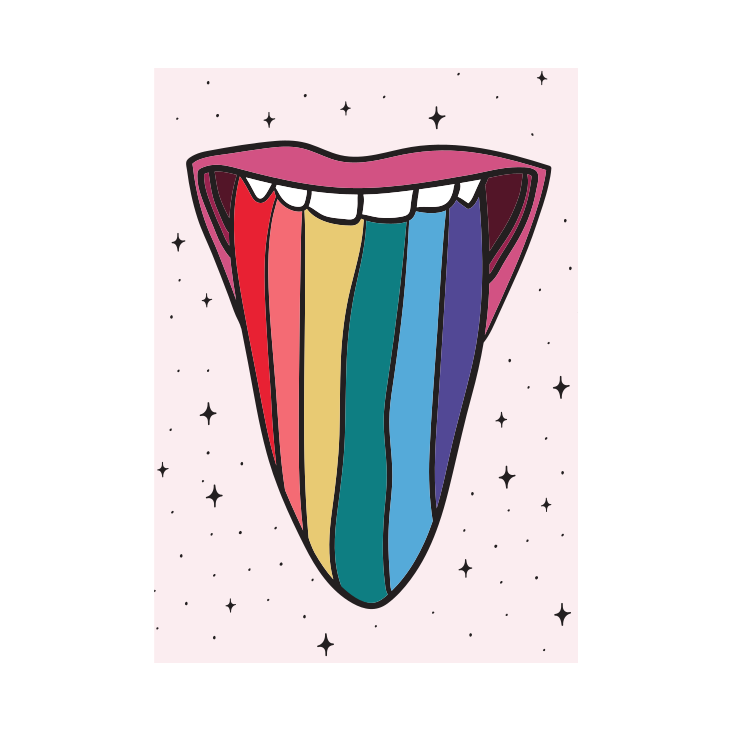 Postkarte Zunge Nr 66