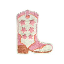 Cowboy Boot Tufted Bath Mat