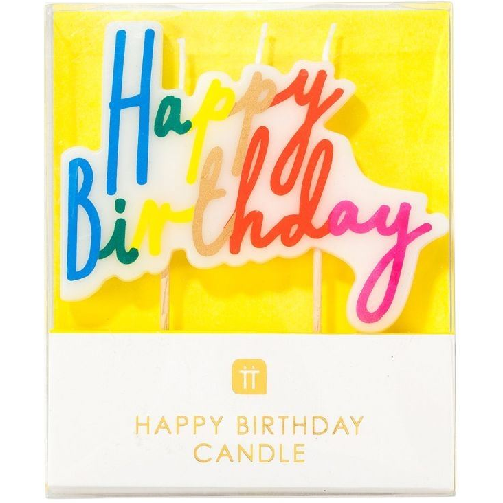 Kerze Happy Birthday