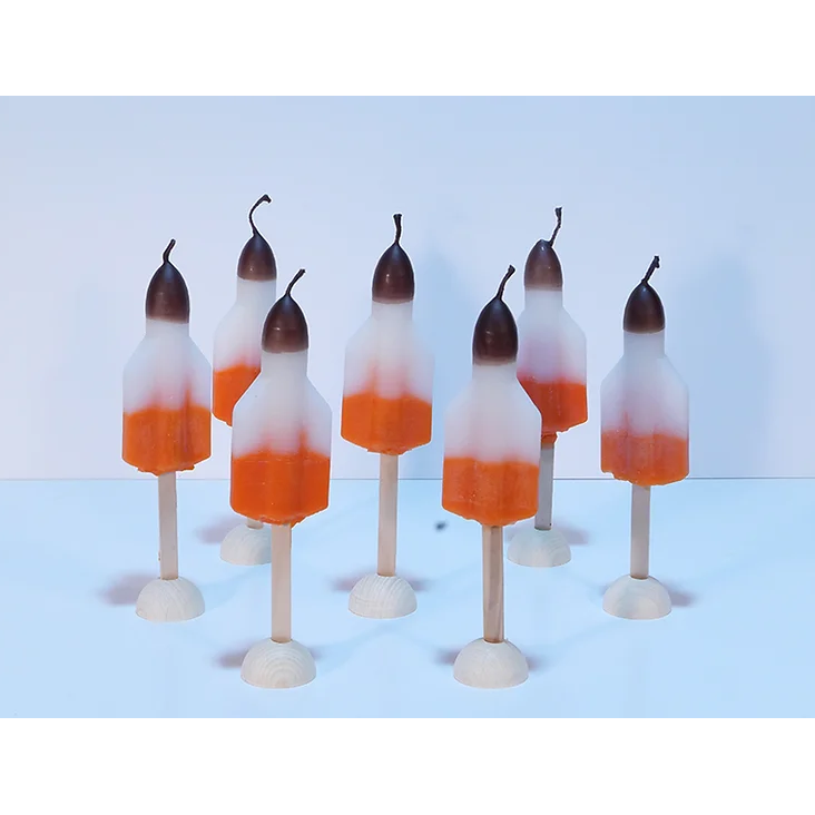 Raketenglace-Kerze ohne Ständer