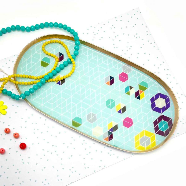 Tablett M geometrical