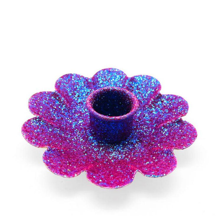 Kerzenhalter Glitter Lavendel