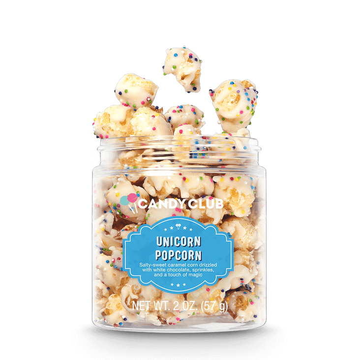Einhorn-Popcorn-Süßwaren