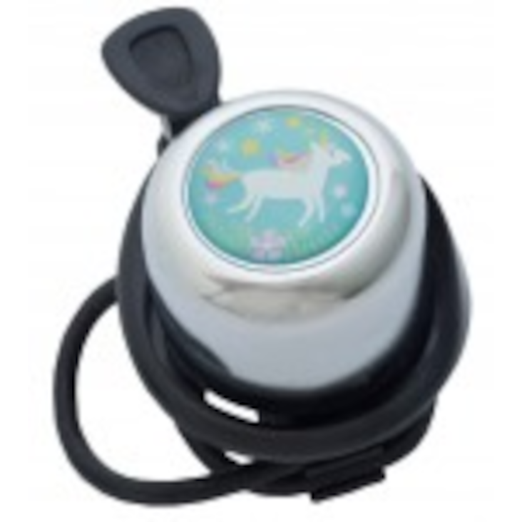 Fahrradklingel Mini Happy Unicorn - Chrome