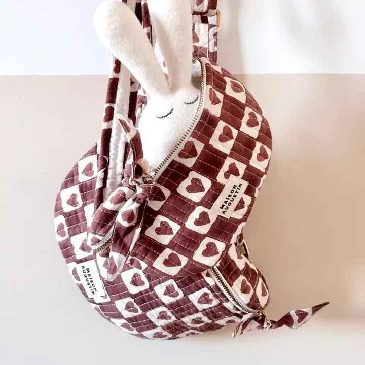 Herzförmige Bauchtasche Pflaume Mum