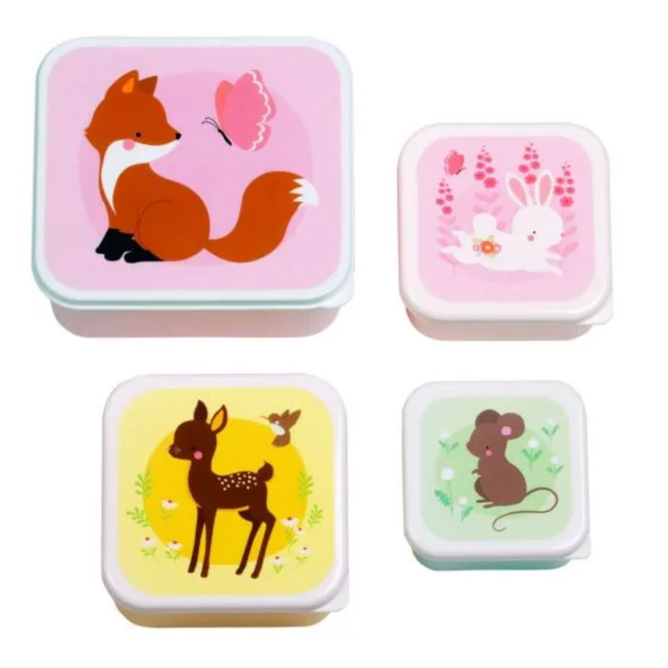 Lunch&Snackbox 4er-Set Forest
