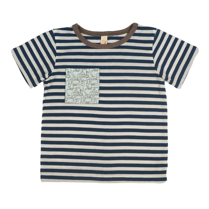 WIL T-Shirt blau weiss gestreift