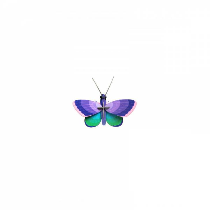 Wall Decor Blue Copper Butterfly