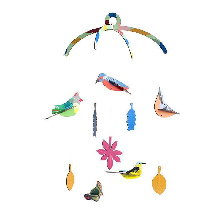 MOBILE GARDEN BIRDS