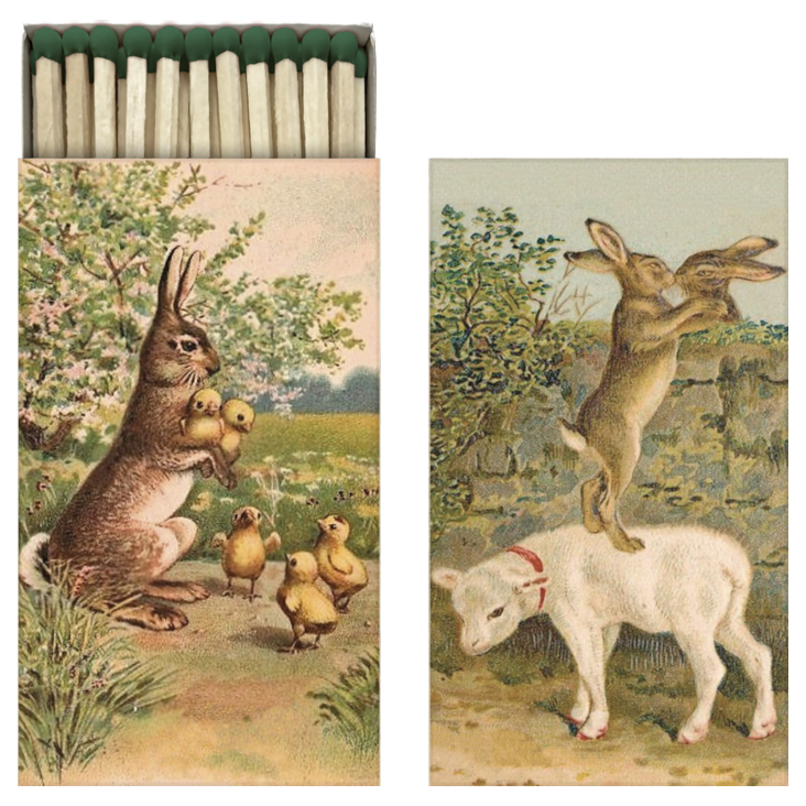 Matchboxes Easter Hares