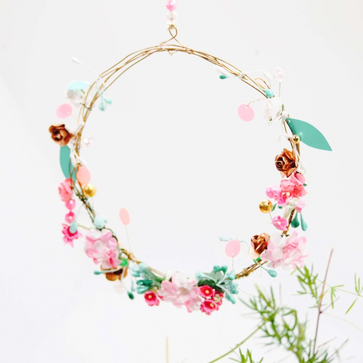 Dekoration Flower Circle Vintage