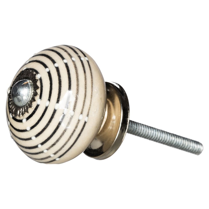 Möbelknauf gestreift