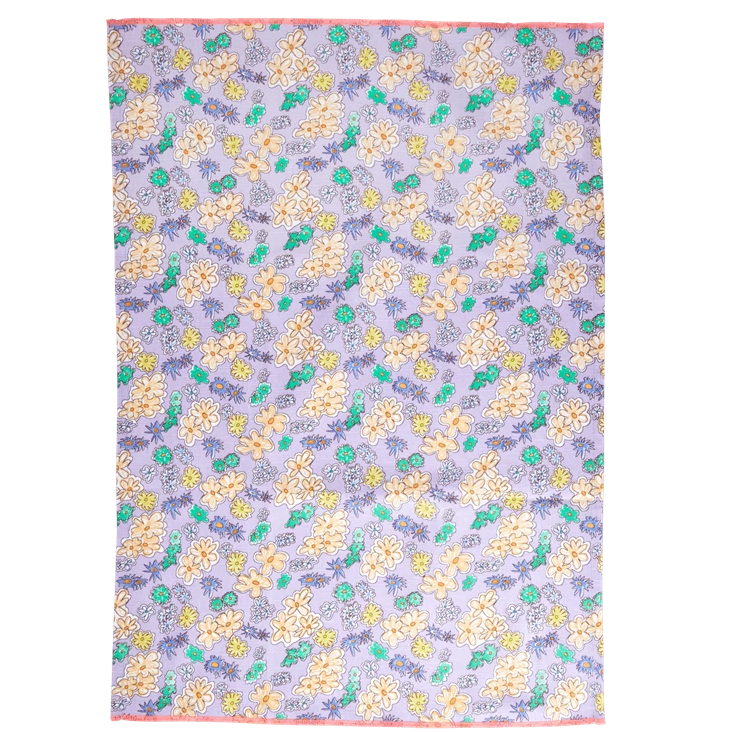 RICE Küchentuch Lavendel Print