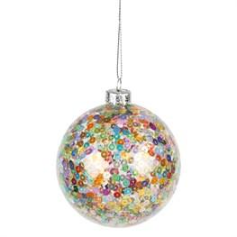 Weihnachtskugel Pailletten