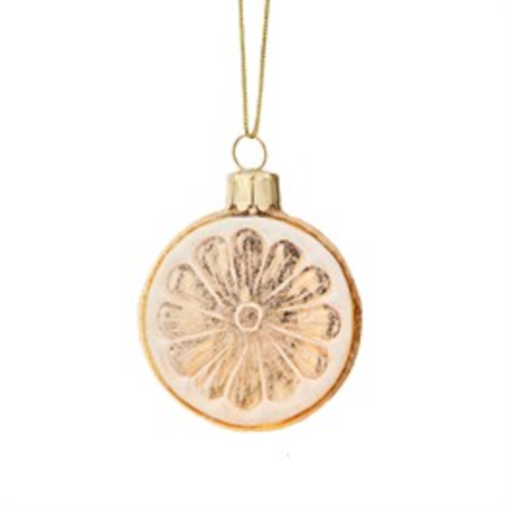 Weihnachtskugel Lemon Slice