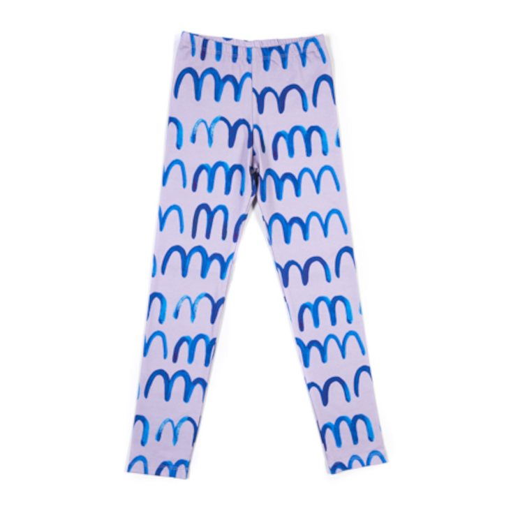 Waves on Lilac Leggings