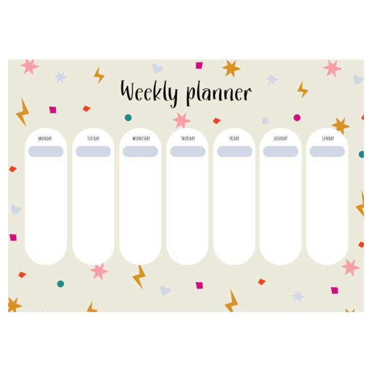 Weekly Planner Stars
