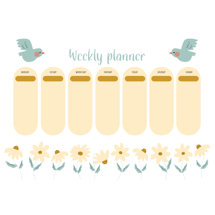 Weekly Planner Vogel