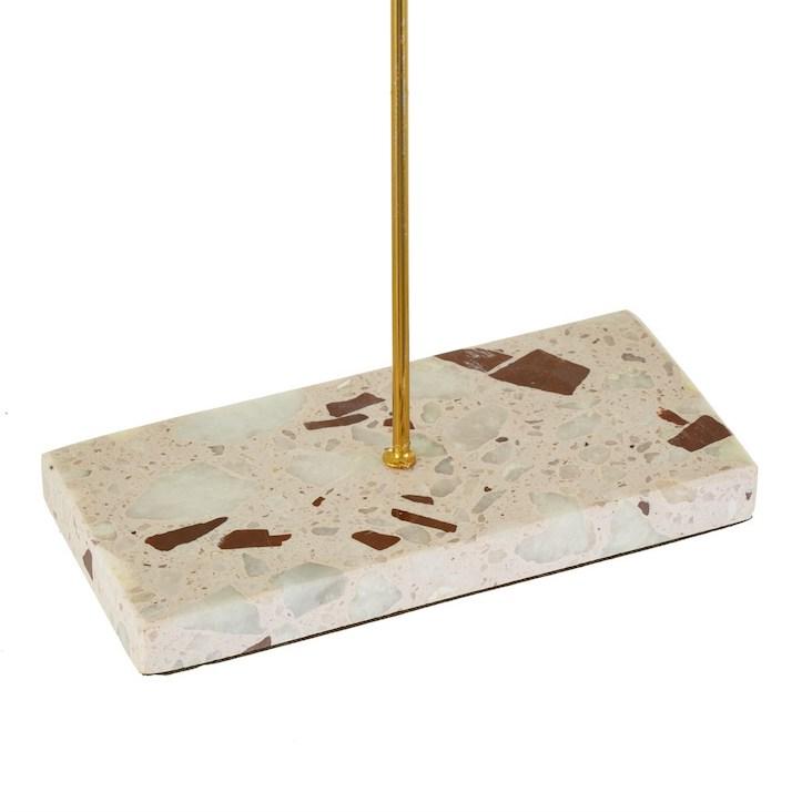 Triple Terrazzo Gold Jewellery Stand - 0