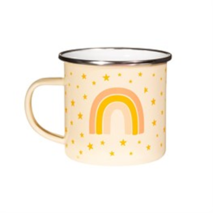 Emaille Becher Earth Rainbow